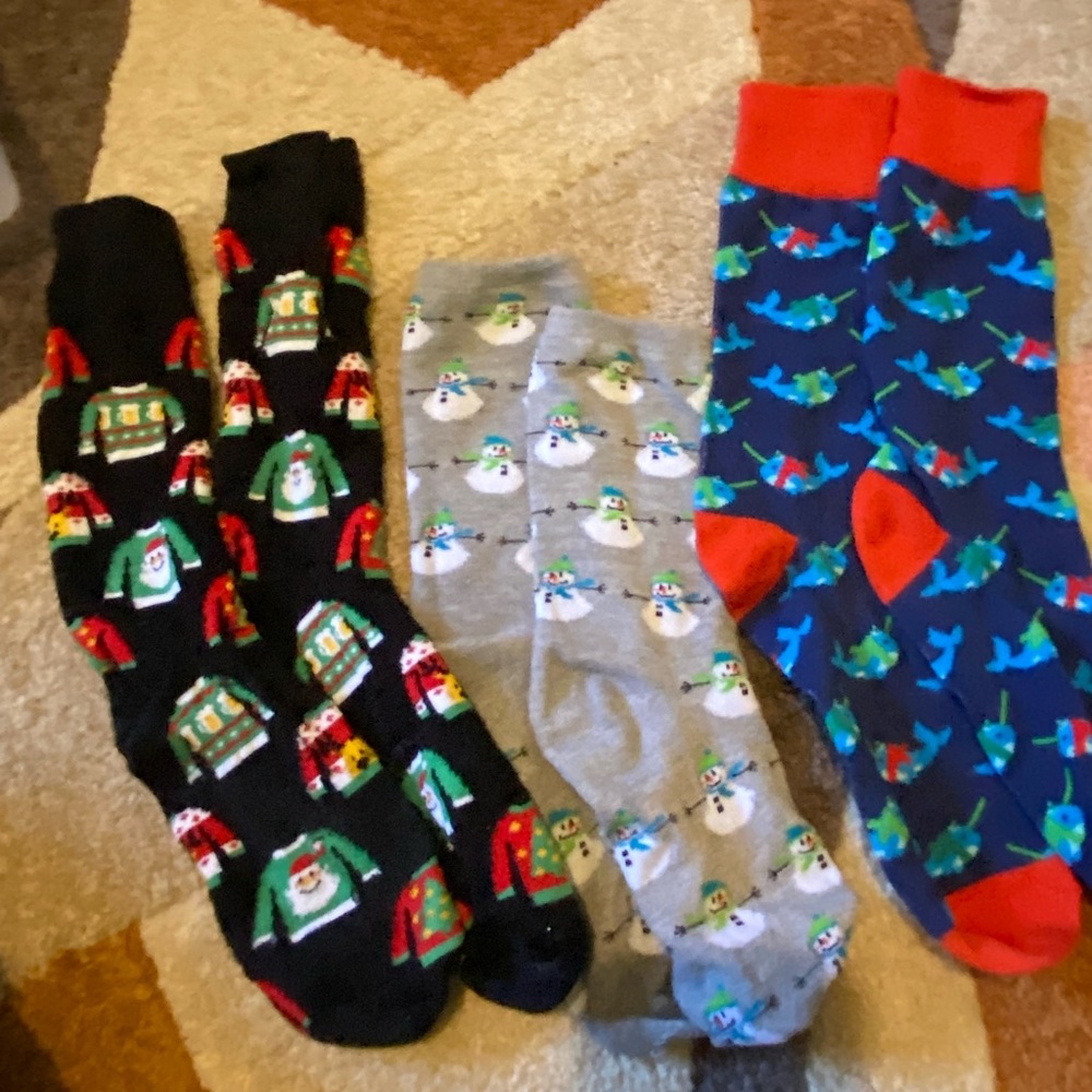 Christmas Socks 3 Pair